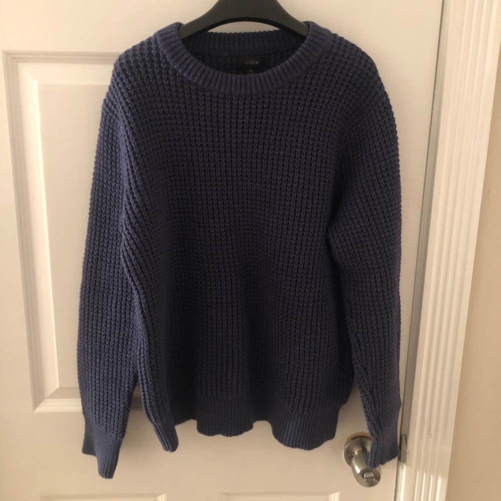 J crew men’s blue sweater in size small